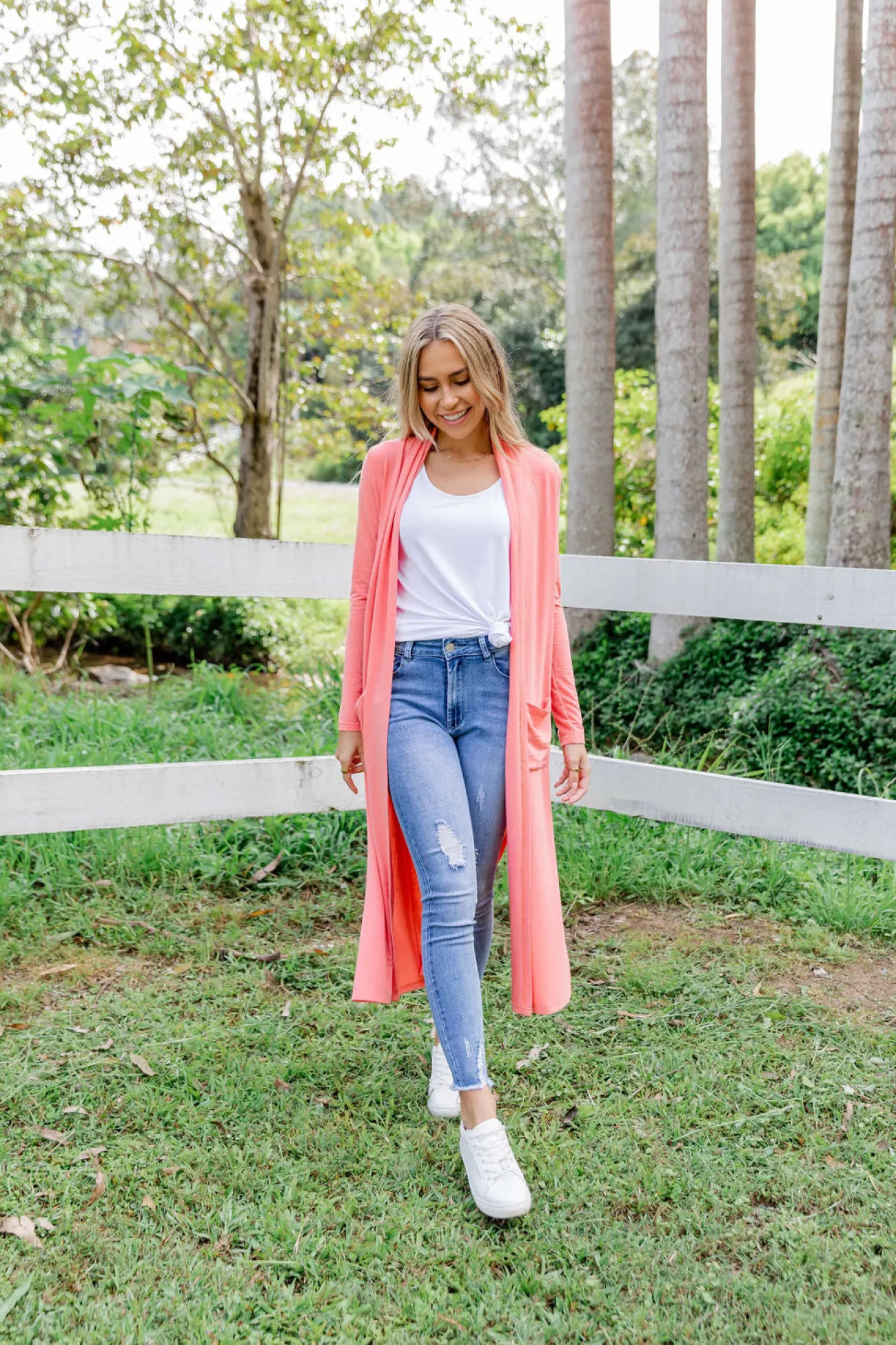 Proud Poppy Clothing Jane Cardigan in Coral New