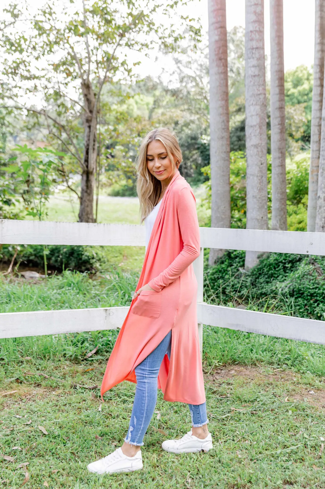 Proud Poppy Clothing Jane Cardigan in Coral New