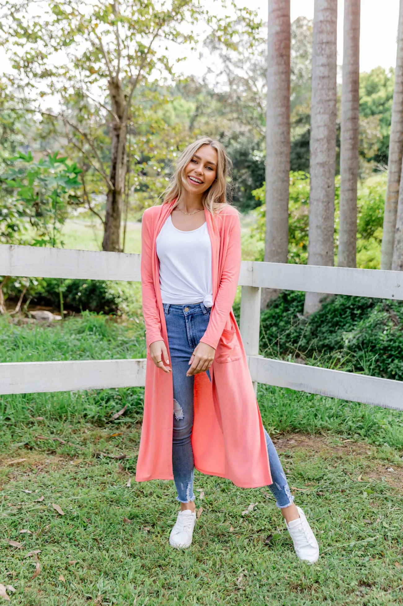 Proud Poppy Clothing Jane Cardigan in Coral New