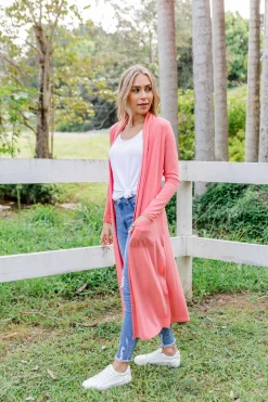 Proud Poppy Clothing Jane Cardigan in Coral New