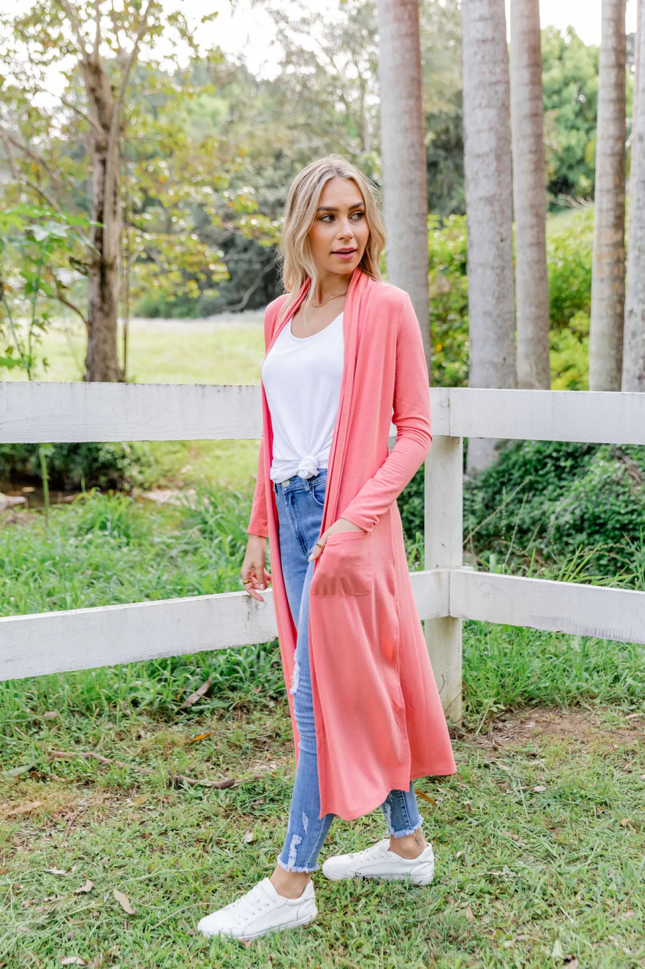Proud Poppy Clothing Jane Cardigan in Coral New