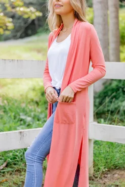 Proud Poppy Clothing Jane Cardigan in Coral New