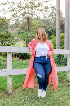Proud Poppy Clothing Jane Cardigan in Coral New