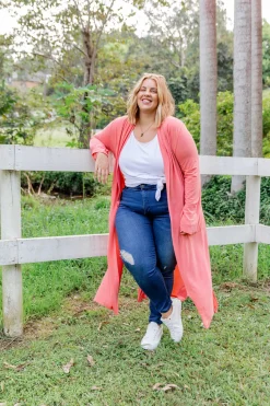Proud Poppy Clothing Jane Cardigan in Coral New