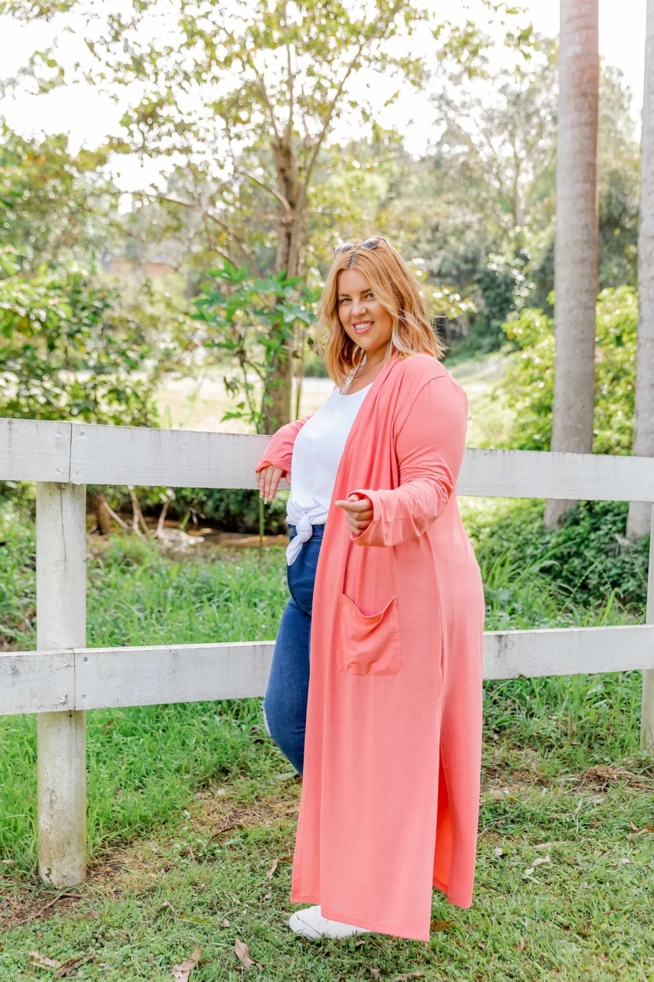 Proud Poppy Clothing Jane Cardigan in Coral New