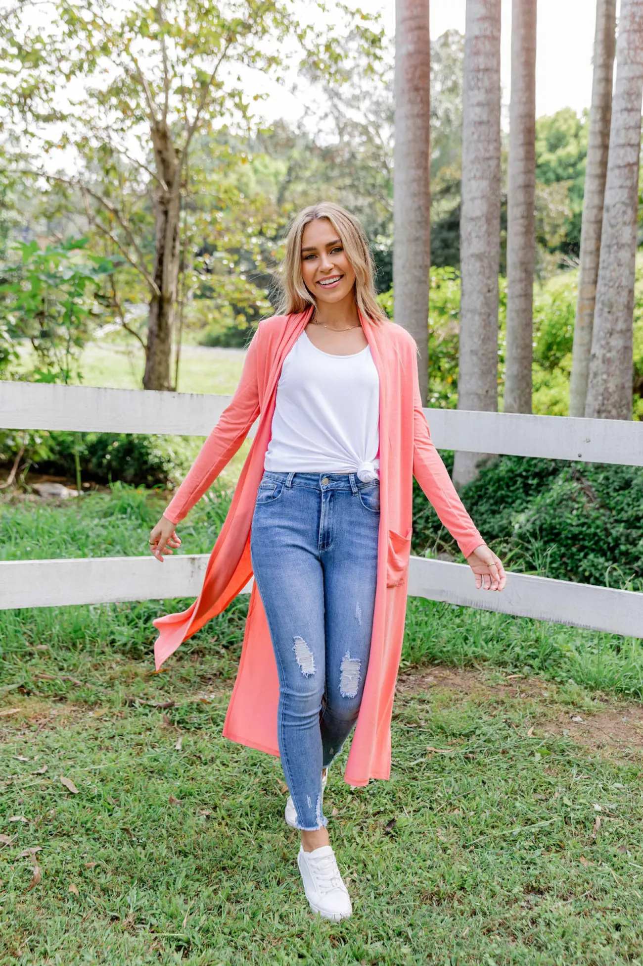 Proud Poppy Clothing Jane Cardigan in Coral New