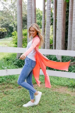 Proud Poppy Clothing Jane Cardigan in Coral New