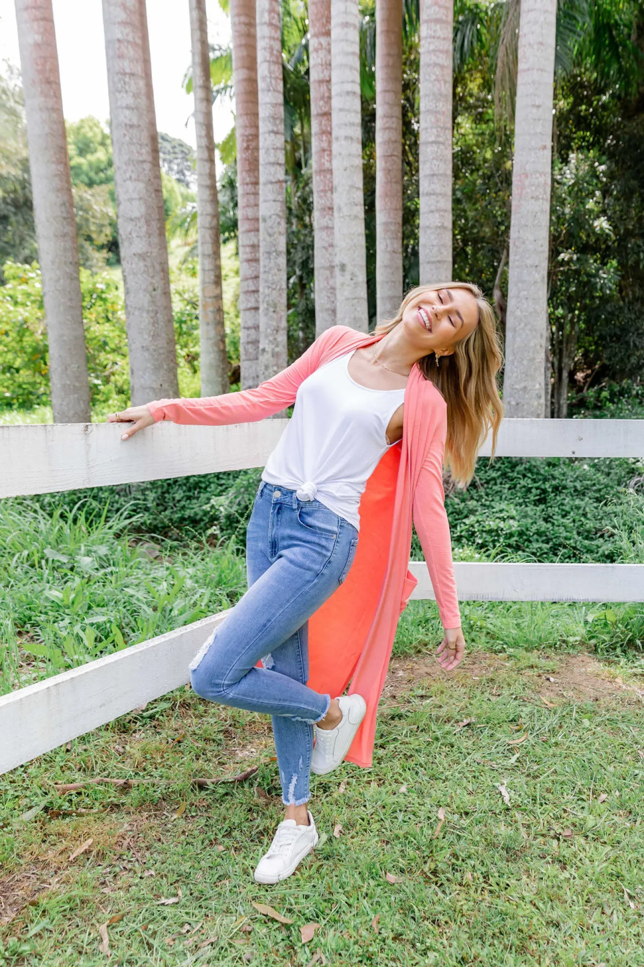 Proud Poppy Clothing Jane Cardigan in Coral New
