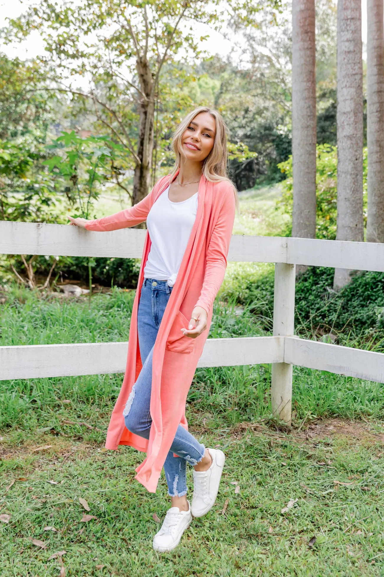Proud Poppy Clothing Jane Cardigan in Coral New