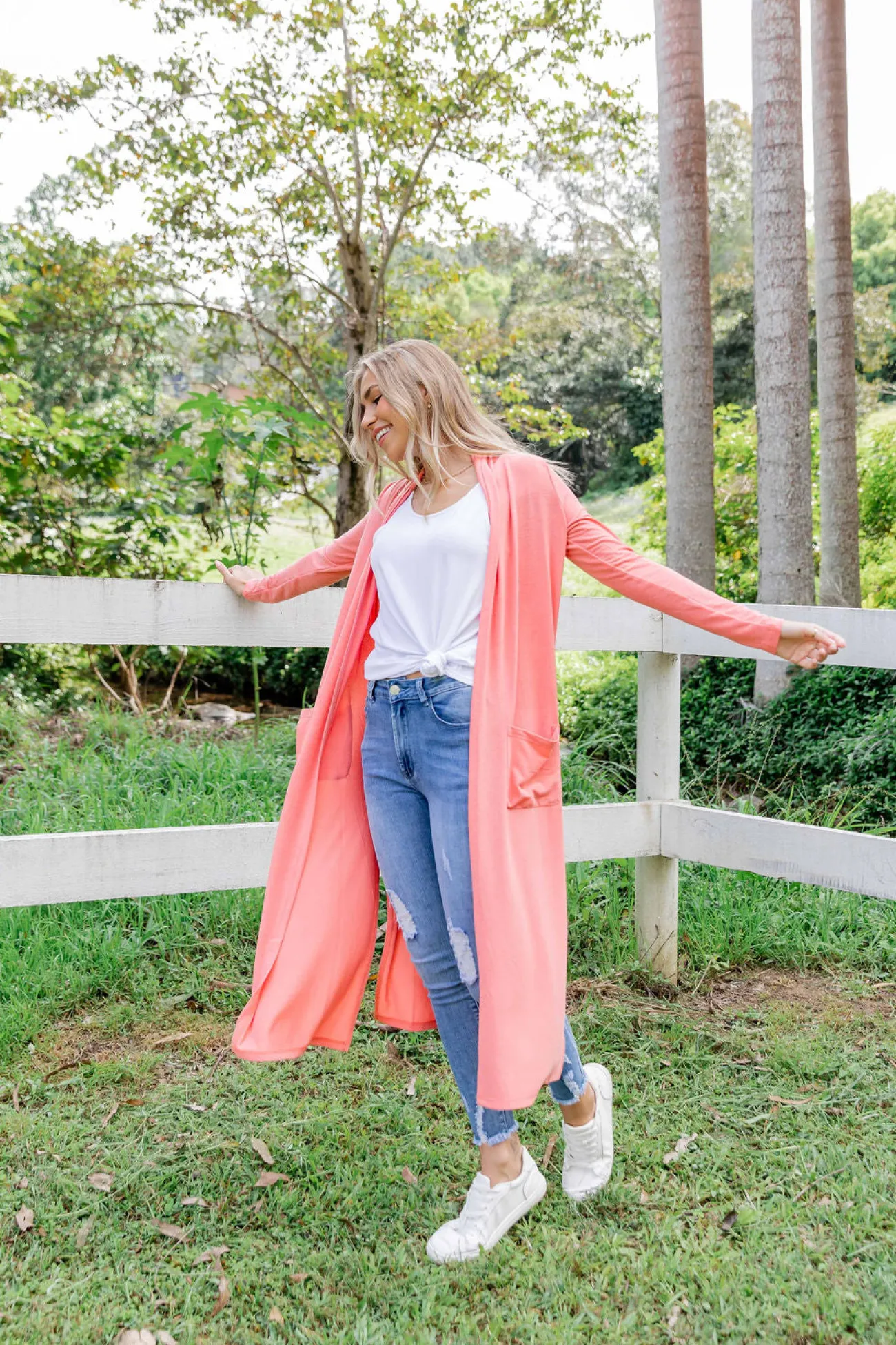 Proud Poppy Clothing Jane Cardigan in Coral New