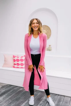 Proud Poppy Clothing Jane Cardigan in Dark Pink DarkPink Clearance