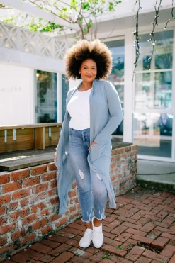 Proud Poppy Clothing Jane Cardigan in Dusty Blue DustyBlue New