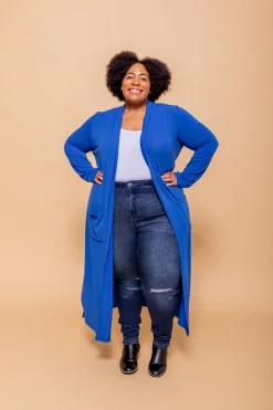 Proud Poppy Clothing Jane Cardigan in Electric Blue ElectricBlue New