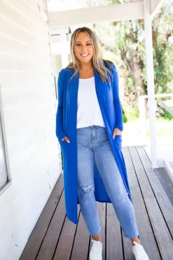 Proud Poppy Clothing Jane Cardigan in Electric Blue ElectricBlue New
