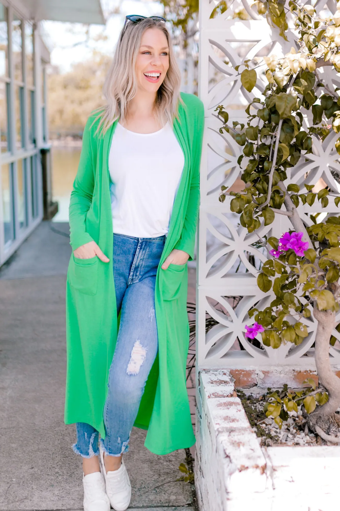 Proud Poppy Clothing Jane Cardigan in Green Online