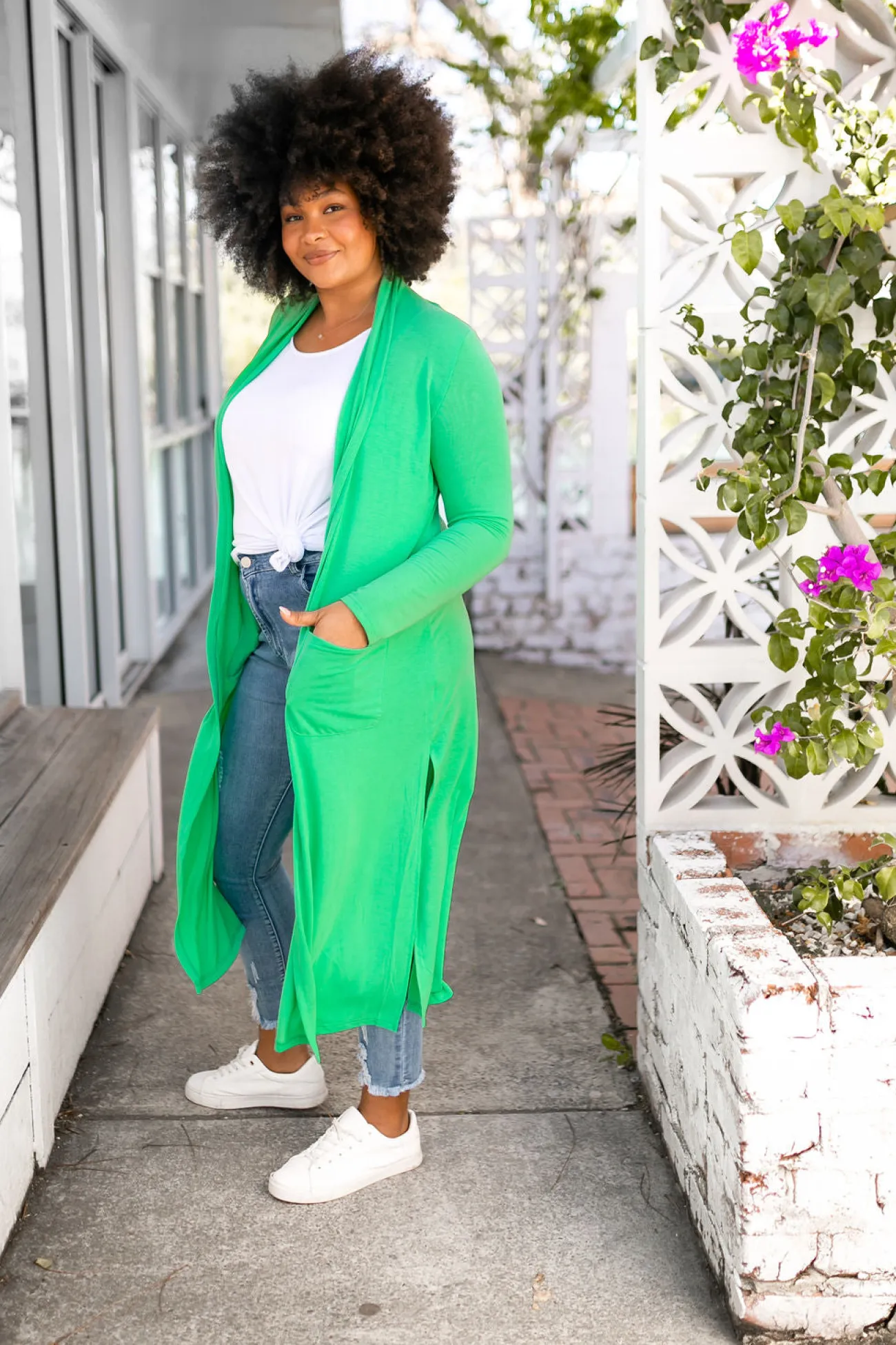 Proud Poppy Clothing Jane Cardigan in Green Online