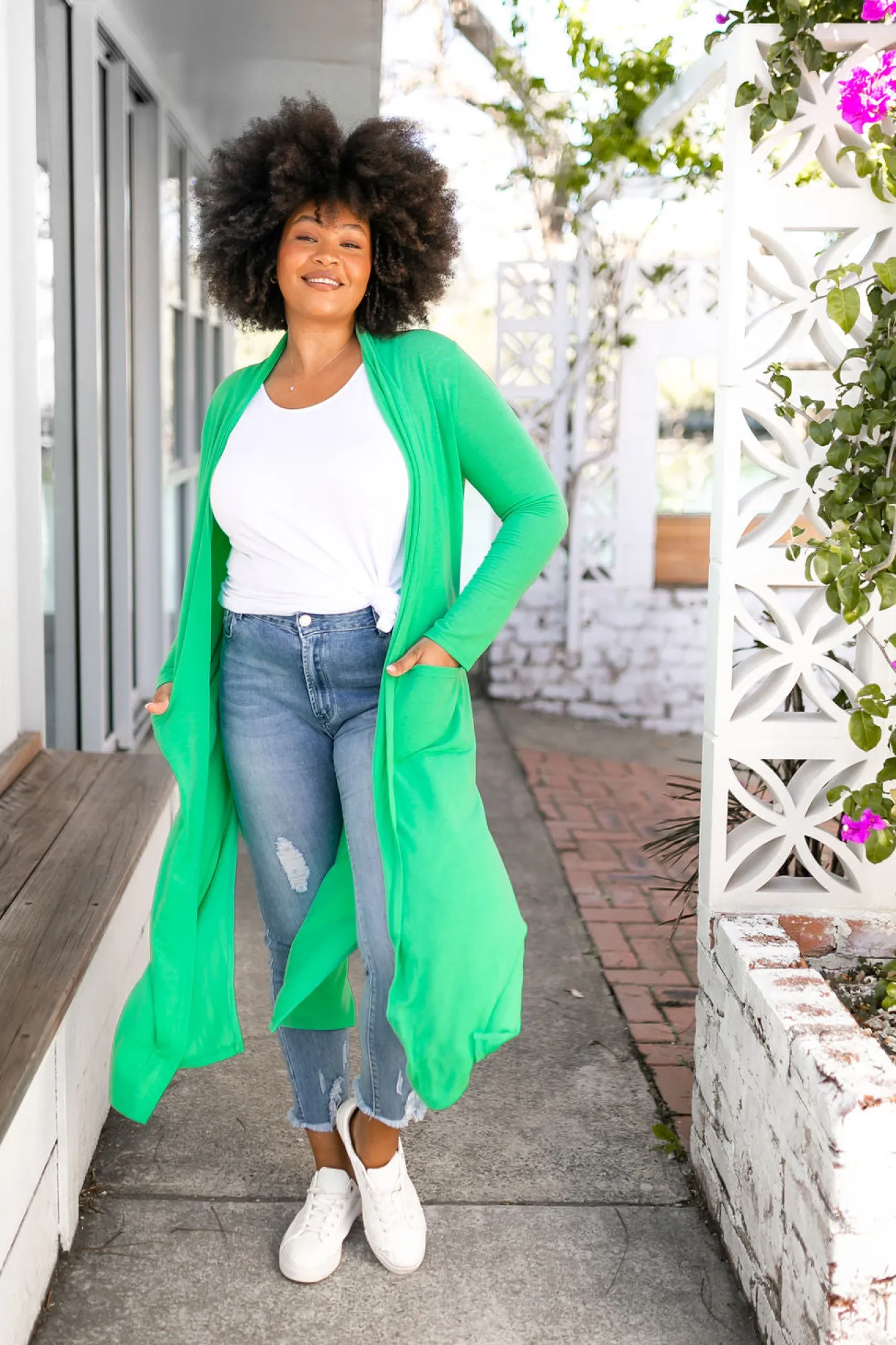 Proud Poppy Clothing Jane Cardigan in Green Online