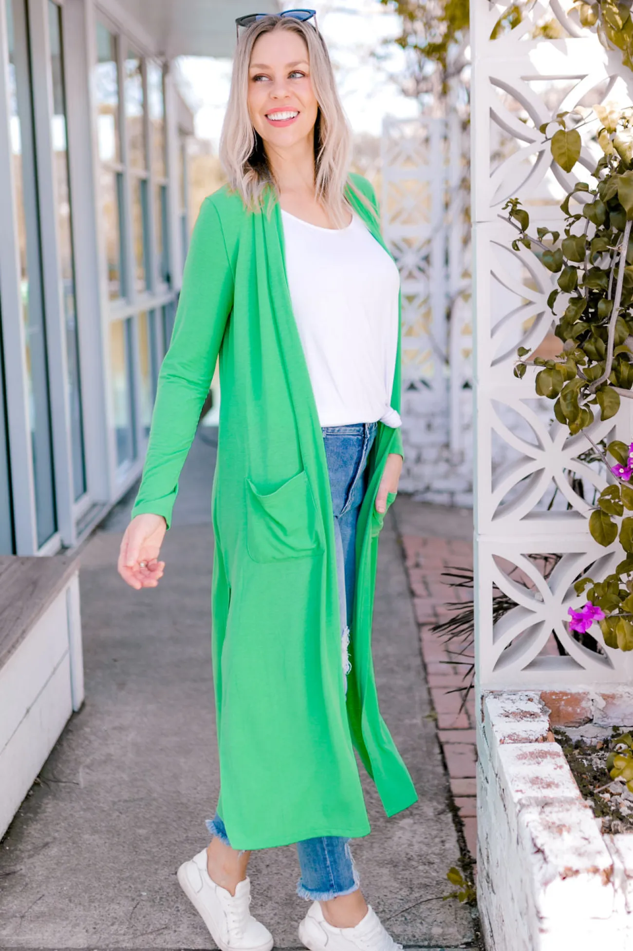 Proud Poppy Clothing Jane Cardigan in Green Online