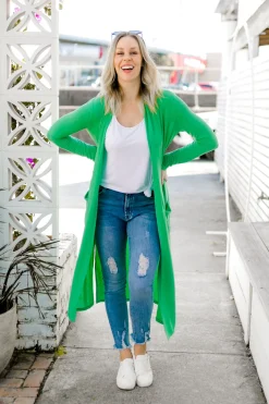 Proud Poppy Clothing Jane Cardigan in Green Online