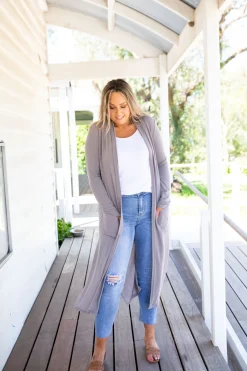 Proud Poppy Clothing Jane Cardigan in Grey Best