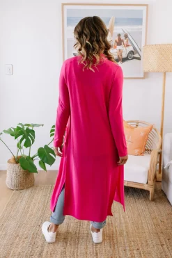 Proud Poppy Clothing Jane Cardigan in Hot Pink HotPink Fashion