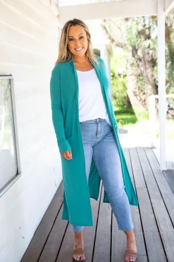 Proud Poppy Clothing Jane Cardigan in Jade Hot