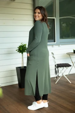 Proud Poppy Clothing Jane Cardigan in Khaki Sale