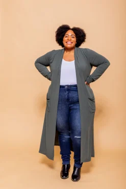 Proud Poppy Clothing Jane Cardigan in Khaki Sale