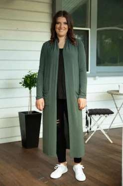 Proud Poppy Clothing Jane Cardigan in Khaki Sale