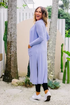 Proud Poppy Clothing Jane Cardigan in Lavender Clearance