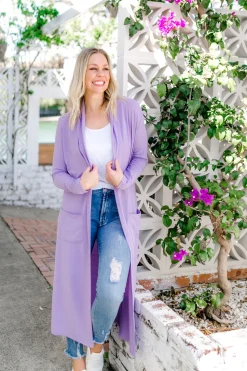 Proud Poppy Clothing Jane Cardigan in Lilac Discount