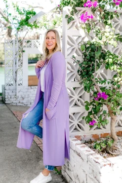 Proud Poppy Clothing Jane Cardigan in Lilac Discount