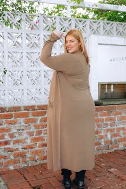 Proud Poppy Clothing Jane Cardigan in Mocha Clearance