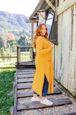 Proud Poppy Clothing Jane Cardigan in Mustard New