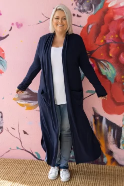 Proud Poppy Clothing Jane Cardigan in Navy Clearance
