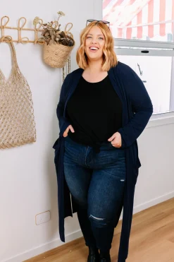 Proud Poppy Clothing Jane Cardigan in Navy Clearance