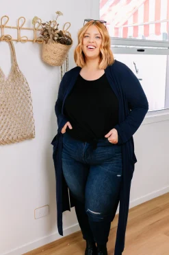Proud Poppy Clothing Jane Cardigan in Navy Clearance