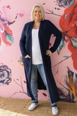 Proud Poppy Clothing Jane Cardigan in Navy Clearance