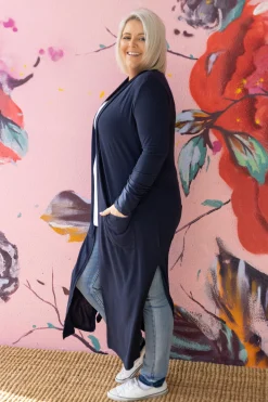 Proud Poppy Clothing Jane Cardigan in Navy Clearance
