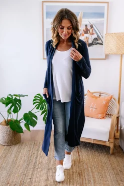 Proud Poppy Clothing Jane Cardigan in Navy Clearance
