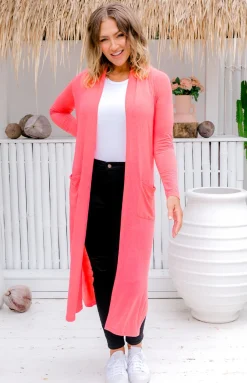 Proud Poppy Clothing Jane Cardigan in Peach Discount