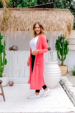 Proud Poppy Clothing Jane Cardigan in Peach Discount