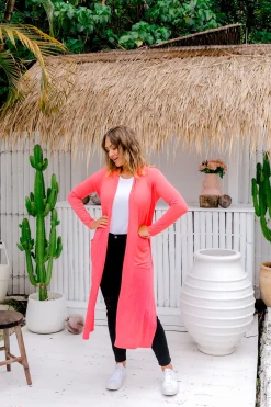 Proud Poppy Clothing Jane Cardigan in Peach Discount
