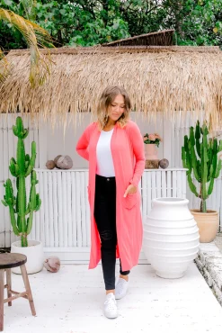Proud Poppy Clothing Jane Cardigan in Peach Discount