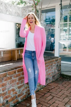 Proud Poppy Clothing Jane Cardigan in Pink Discount