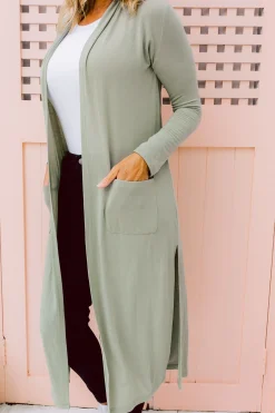 Proud Poppy Clothing Jane Cardigan in Sage Outlet