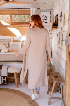 Proud Poppy Clothing Jane Cardigan in Stone Outlet