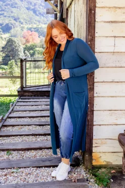 Proud Poppy Clothing Jane Cardigan in Teal Online