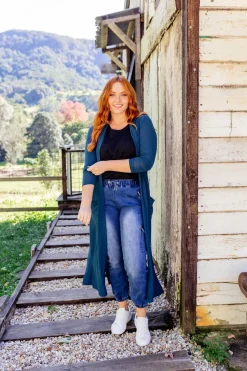 Proud Poppy Clothing Jane Cardigan in Teal Online