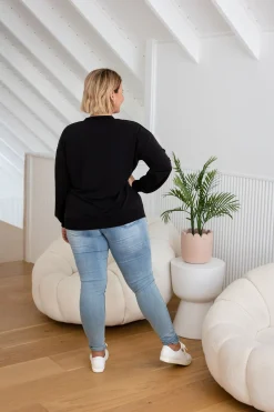 Proud Poppy Clothing Jenny Lounge Modal Blend Sweater in Black Clearance